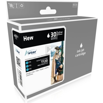 Astar Tintenpatrone 3 x cyan (AS46134) ersetzt 711