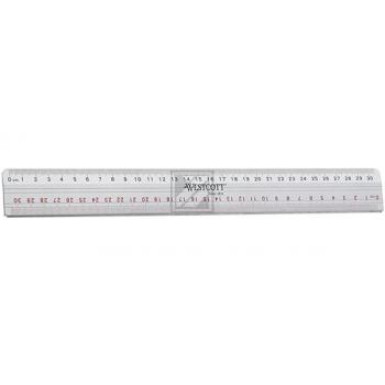 WESTCOTT Schneidelineal 30cm E-101120 Alu