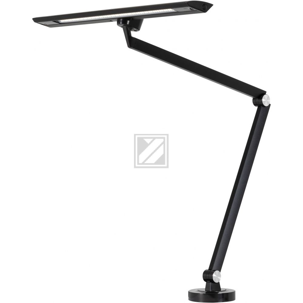 HANSA Tischleuchte LED Zirkon 415010718 dimmbar, schwarz, Klemmfuss